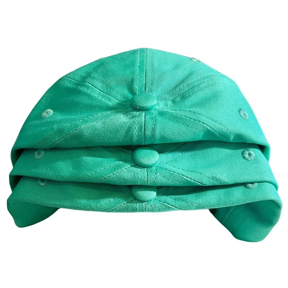Soccer Junkie Embroidery Teal Cap Cotton Adjustable Closure 19.5" to 22.5" - Picture 3 of 3